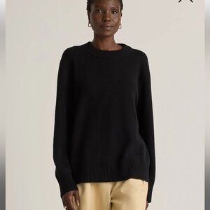 Quince Mongolian Cashmere Crewneck Oversized Sweater